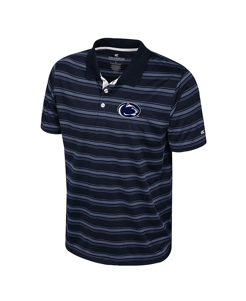 Colosseum Men's Navy Penn State Nittany Lions Milk Steak Polo Shirt