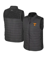 Colosseum Men's Charcoal Tennessee Volunteers Nightman Full-Zip Puffer Vest