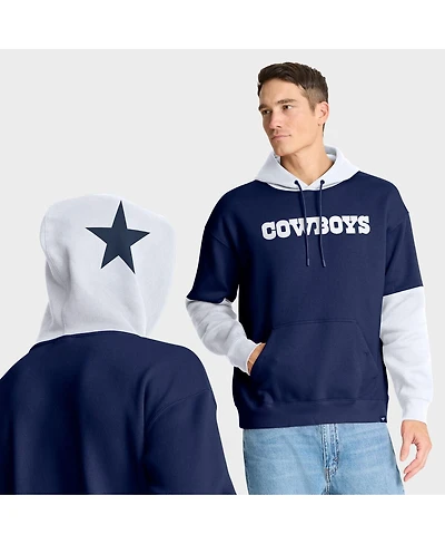 Fanatics Men's Navy Dallas Cowboys Helmet Retro Pullover Hoodie