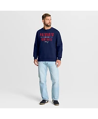 Fanatics Men's Navy New England Patriots Powerful Throw Legacy Pullover Sweatshirt