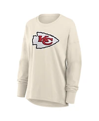 Fanatics Women's Cream Kansas City Chiefs Dove Legacy Long Sleeve T-Shirt