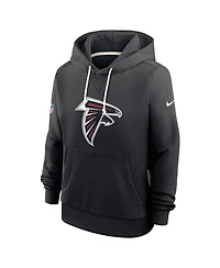 Nike Women's Black Atlanta Falcons Sideline Standard Issue Initial Home Dri-fit Hoodie