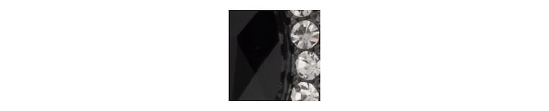 Givenchy Rhodium Glass Stone Silver-Tone Pear Cuff Bracelet