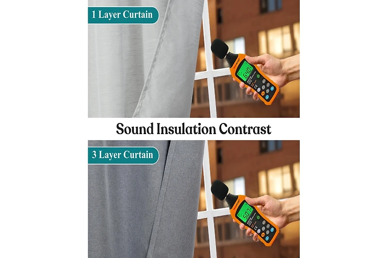 Superior Neal 100% Blackout Solid Machine Washable Curtains, Set of 2 Panels