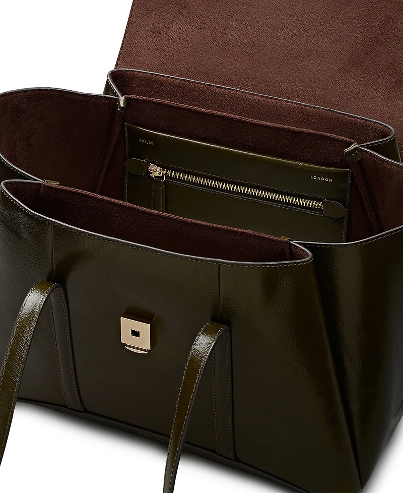 Radley London The Chancery High Shine Large Leather Shoulder Bag