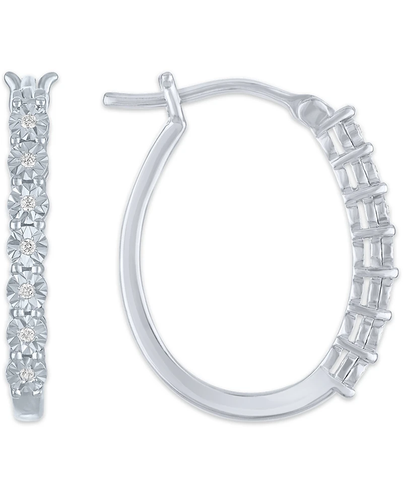 Macy's 2-Pc. Diamond Necklace and Earrings Set (1/6 ct. t.w.) in Sterling Silver
