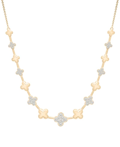 Wrapped in Love Diamond Clover Necklace (1/2 ct. t.w.) in 14K Yellow Gold