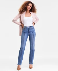 I.n.c. International Concepts Women's High-Rise Straight-Leg Jeans, Macy's Exclusive