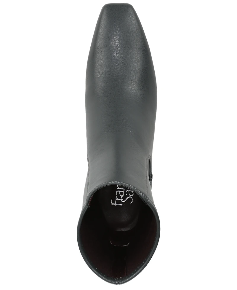 Franco Sarto Women's Tarrin Square Toe Zip Short Boots