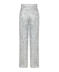 Nocturne Women's Silver Snake Print Pants