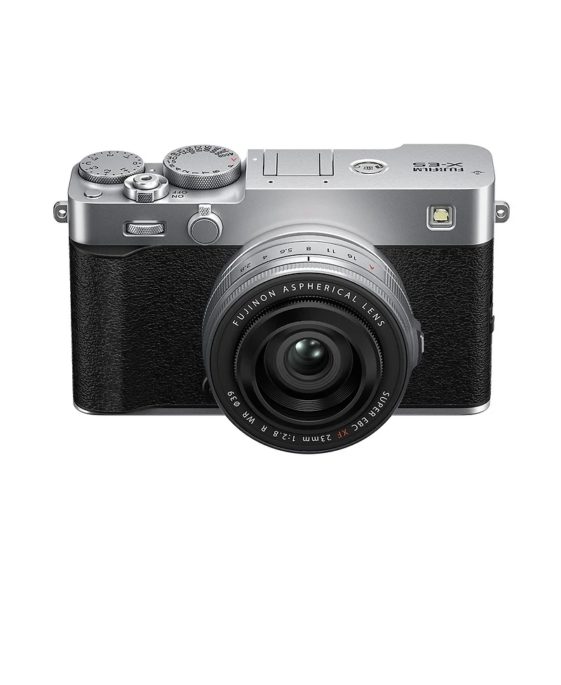 Fujifilm X-E5 Mirrorless Camera with Xf 23mm f/2.8 R Wr Lens, Silver