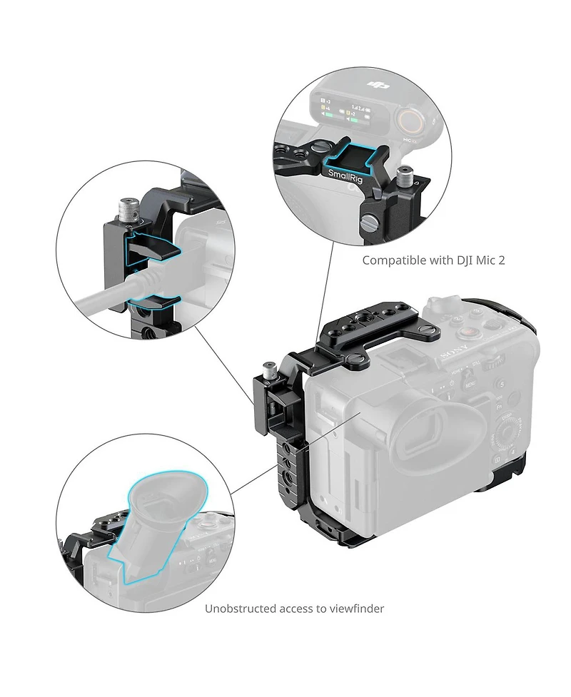 SmallRig Full Camera Cage for Sony FX2, Black