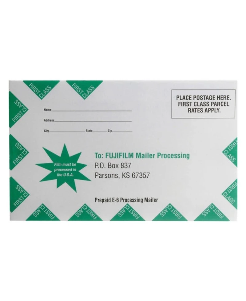 Fujifilm Fujifilm 35mm Slide Film Mailer for 36 Exposure Rolls, Pack of 5.