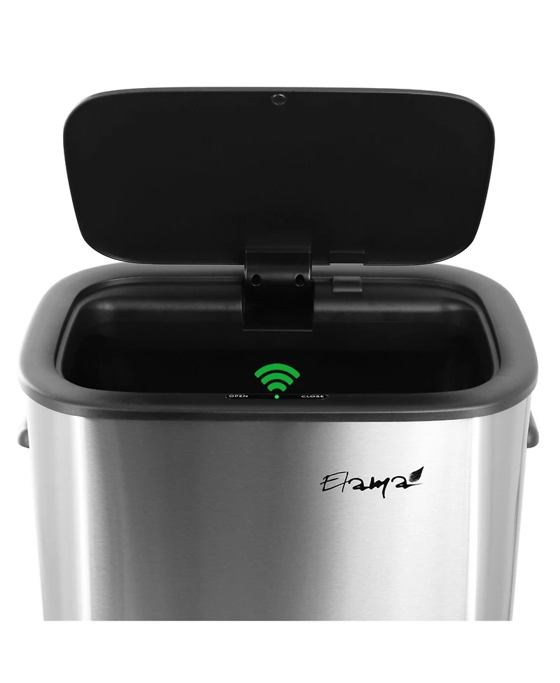 Elama 14.5 Gallon Automatic Sensor Hands Free Trash Can