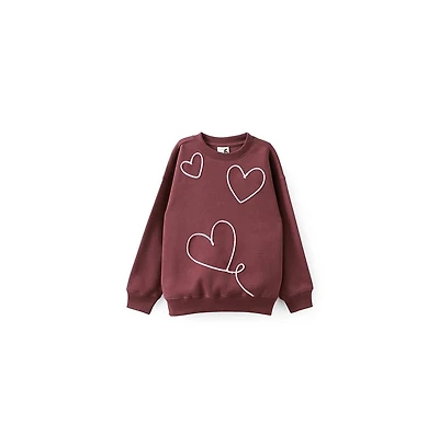 Cotton On Little Girls Sammy Oversized Crew