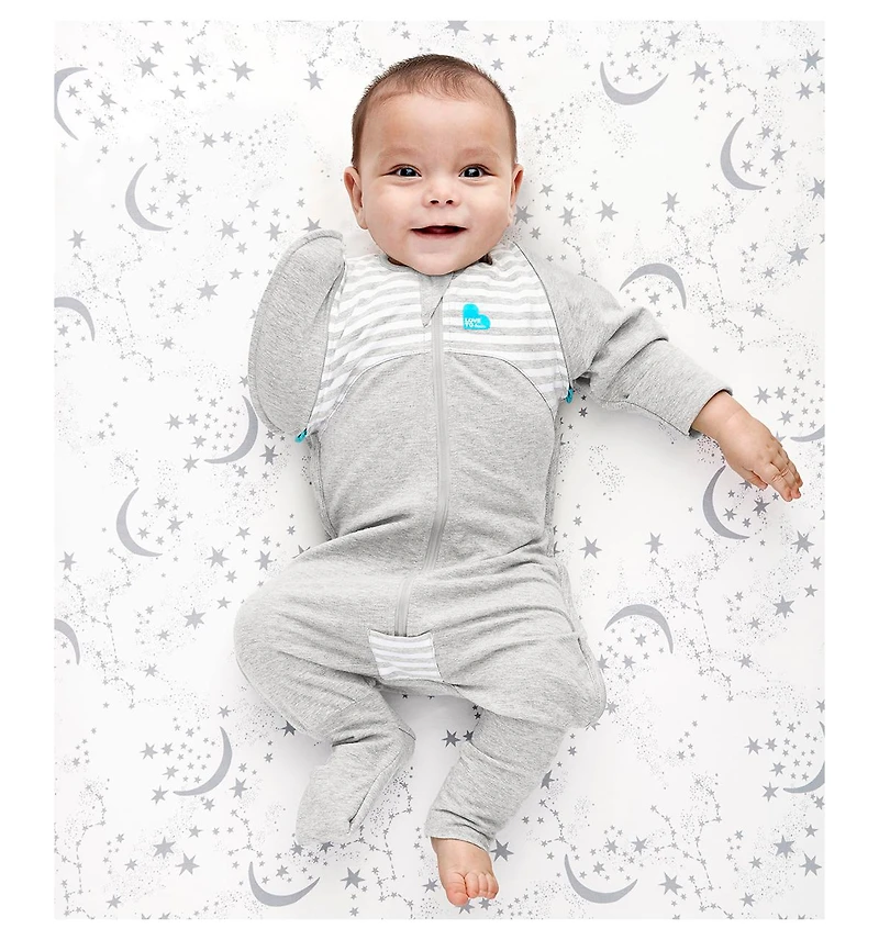 Love To Dream Baby Transition Suit 1.0 Tog Stripe - Gray Large (19-24lbs)