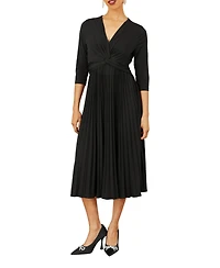 Yumi Women's Jersey Knot Waist Midi Dress