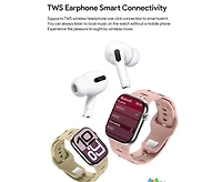 Ruxing Smart 1.75" Smart Watch Multi-function for Women Men With Bluetooth Multi-function, Health Monitoring, Intelligent Reminder -Pink