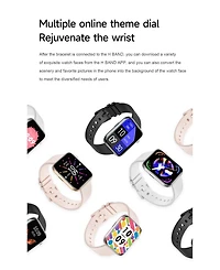 Ruxing Smart Ultra-thin 1.85" Hd Smart Watches Outdoor sports multifunctional With Bluetooth Call, Health Monitoring, IP67 for Women Men