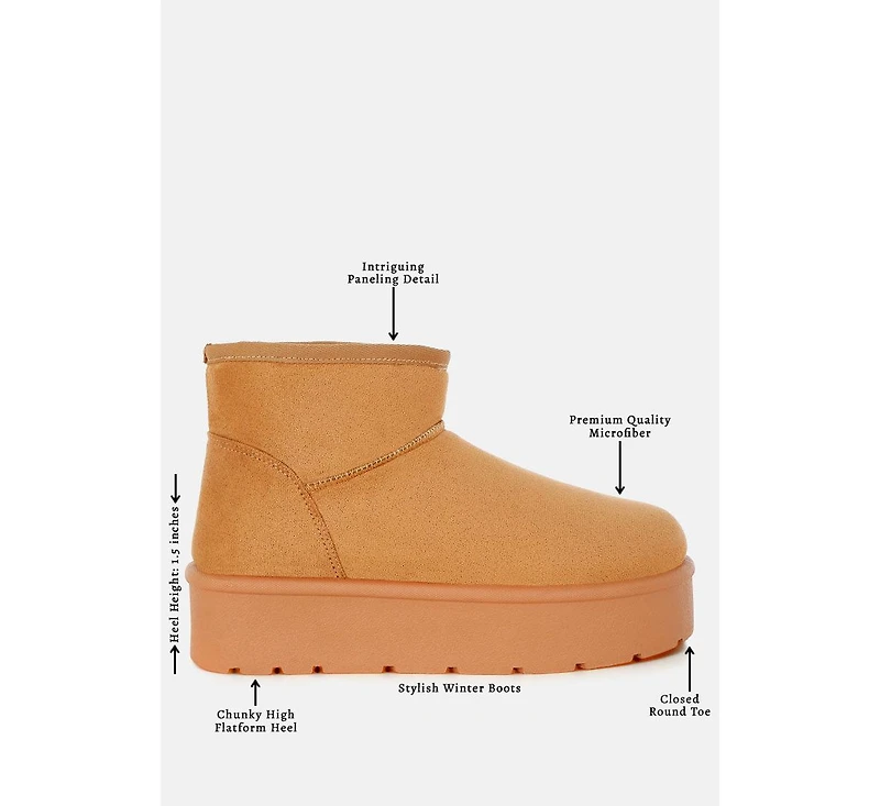 London Rag Derta Soft Microfiber Snow Boots Women