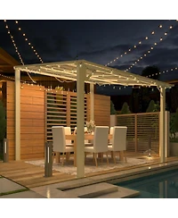 Aecojoy 8'x8' Wall Mounted Gazebos Pergola