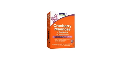 Now Foods Cranberry Mannose plus Probiotics, 24 each