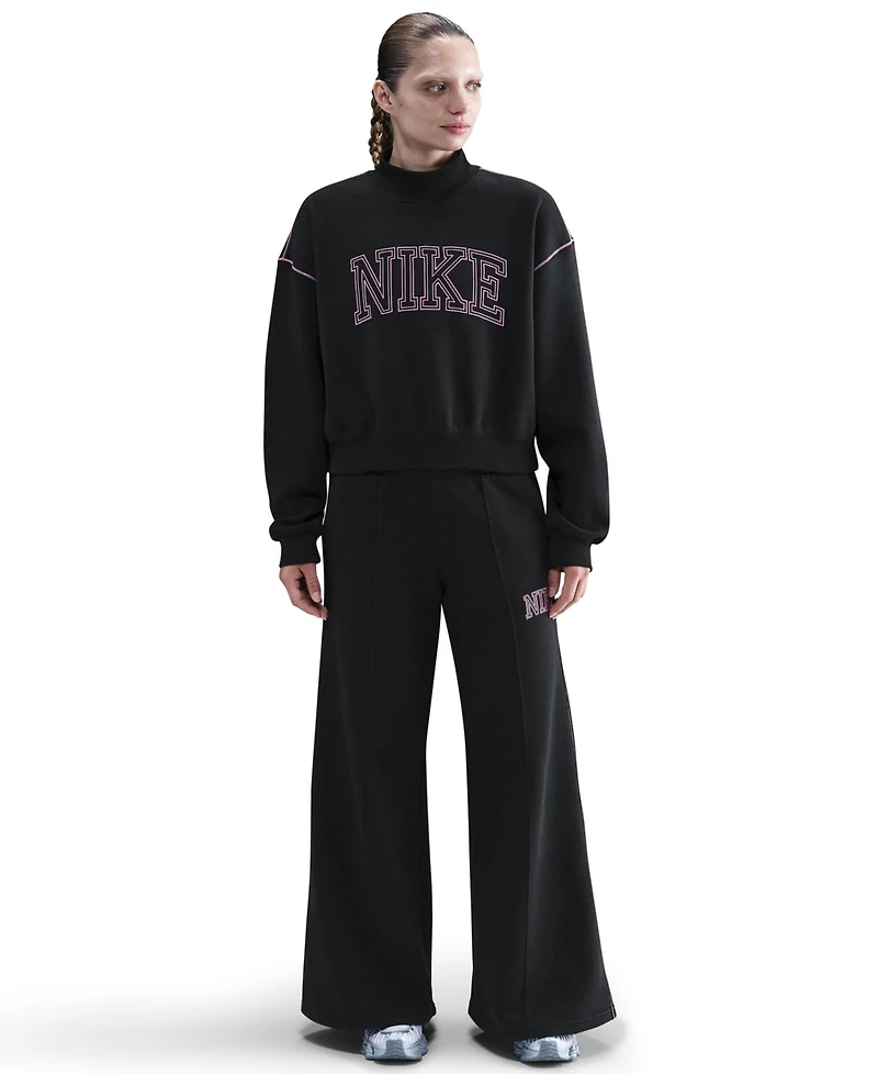 Nike Women's Phoenix Fleece Mock-Neck Sweatshirt