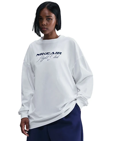 Nike Women's Oversized Long-Sleeve T-Shirt