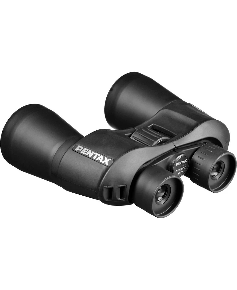 Pentax 10x50 Sp Series Porro Prism Binocular with 6.4 Degree Angle of View, Black
