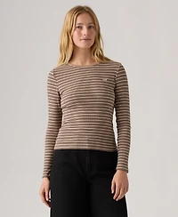 Levi's Women's Hayes Clara Strip Long Sleeve Top