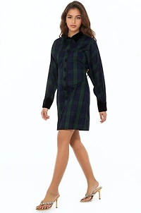 Alexia Admor Women's Velvette Plaid Dress