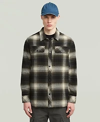 G-Star Raw Men's Plaid Long Sleeve Overshirt