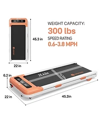 DeerRun Z10 12% Auto Incline Smart Walking Pad Treadmill with remote control-Orange