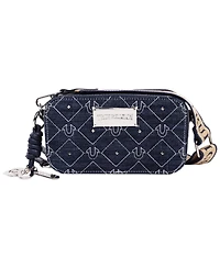 True Religion Studded Denim Camera Bag