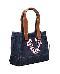 True Religion Retro Horseshoe Denim Mini Tote