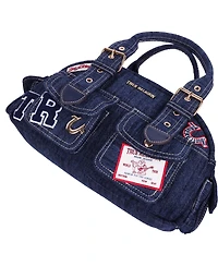 True Religion Multi-Patch Satchel