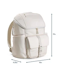 Itzy Ritzy Baby Belong Top Open Backpack Woven Chocolate