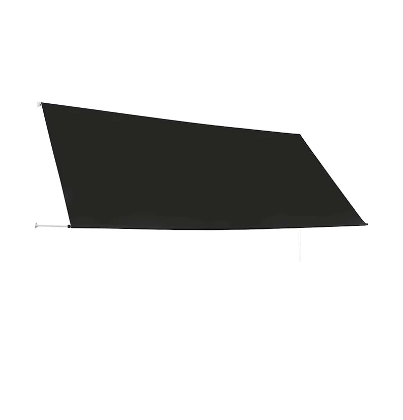 Awning Anthracite Steel frame, 100% polyester fabric with Pa coating