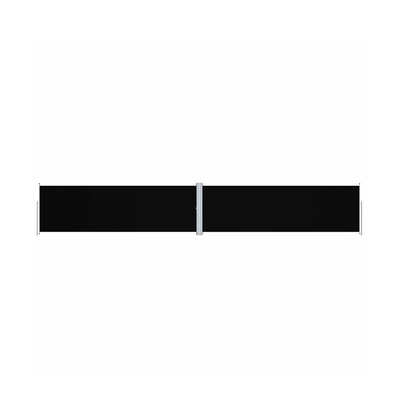 Side Awning Black Polyester with Pu coating, Steel, Aluminum