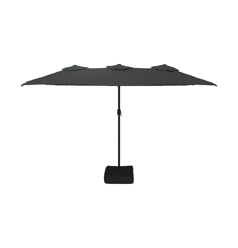 Garden Parasol Anthracite Polyester, Powder-Coated Iron