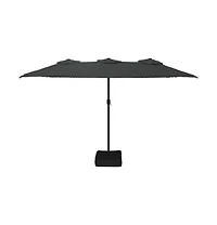 Garden Parasol Anthracite Polyester, Powder-Coated Iron