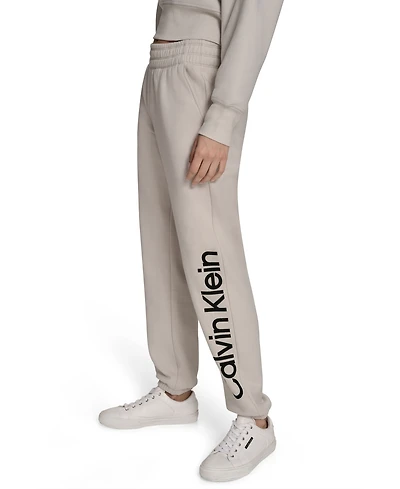 Calvin Klein Women's Performance Flocked Logo Jogger Sweatpants