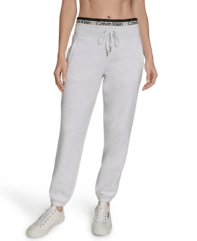 Calvin Klein Women's Performance Logo Stripe Jogger Sweatpants