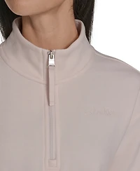 Calvin Klein Women's Performance Half-Zip Pull-On Sweatshirt