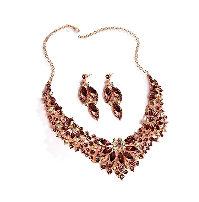 Sohi Women's Foliage Jewellery Set