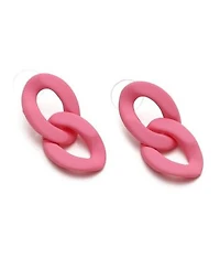 Sohi Womens Chainlink Drop Earrings