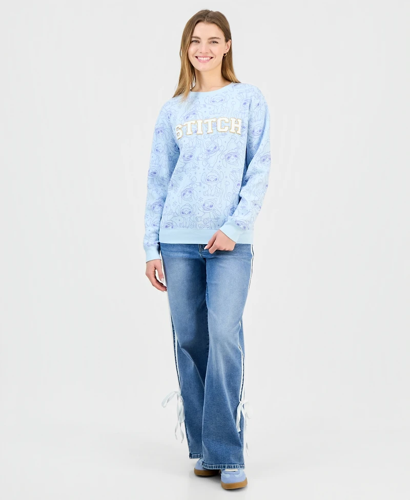 Disney Juniors' Stitch Crewneck Sweatshirt