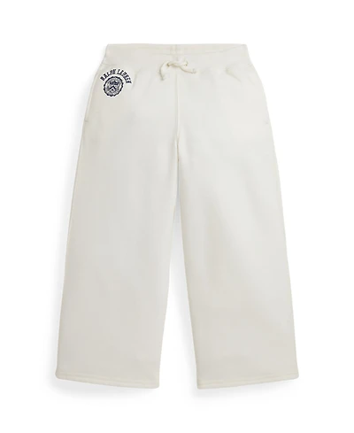 Polo Ralph Lauren Girls 2T-6X Logo Crest Wide-Leg Pants