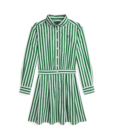 Polo Ralph Lauren Girls 7-16 Striped Long Sleeve Shirtdress