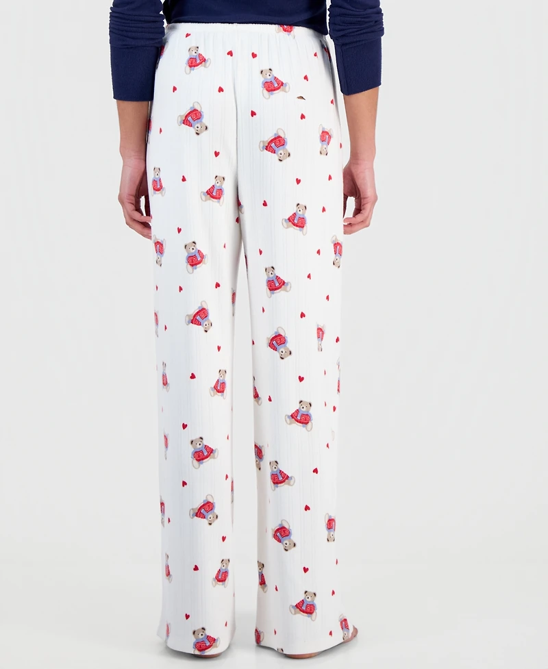 Hippie Rose Juniors' Printed Drawstring-Waist Lounge Pants